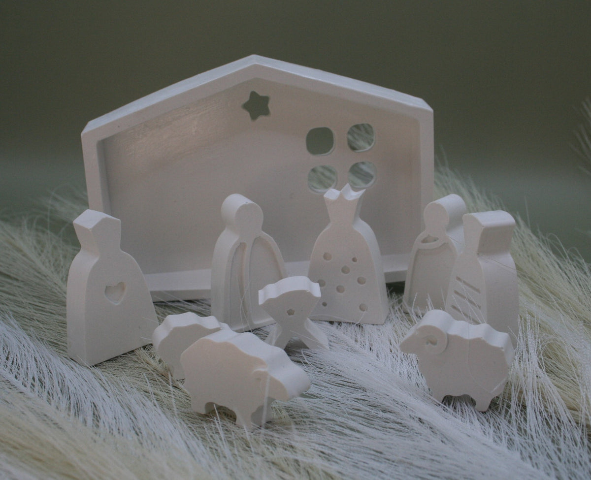 Crèche lumière de Noël