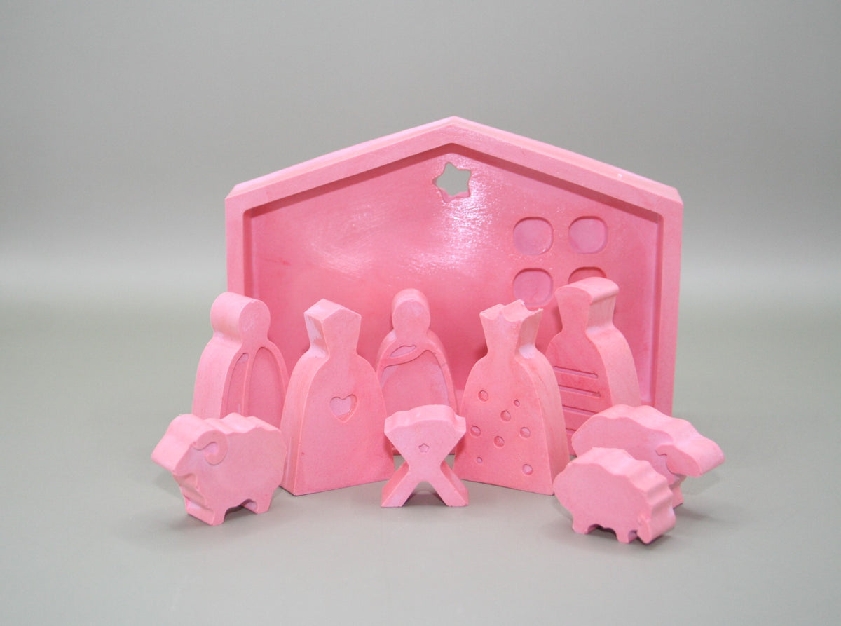Crèche lumière de Noël