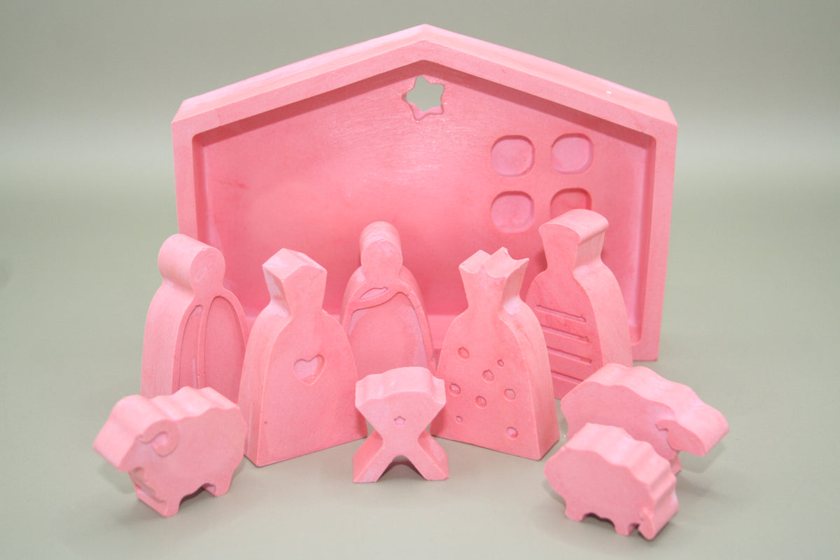 Crèche lumière de Noël